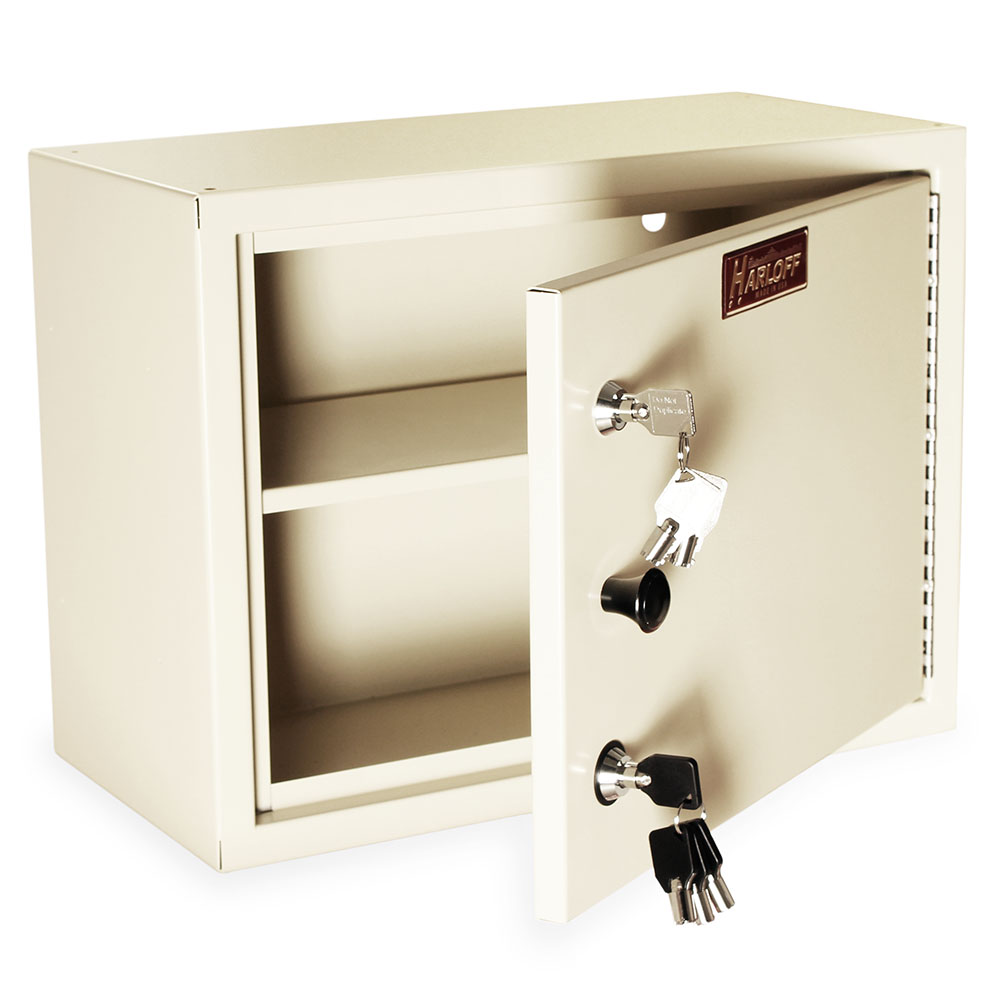 Harloff Narcotics Cabinet,Medium, Single Door, Double Lock, 4 Keys per Lock – NC12C16-ST2-UID Secondary image