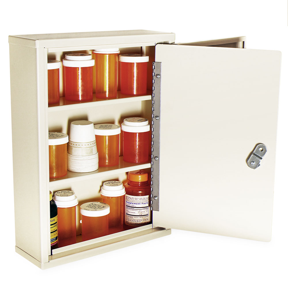 Thin Profile Narcotics Cabinet, Locking Outer Door, Locking Inner Door, NC16A12-DT2 - other