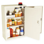 Tall Narcotics Cabinet with Audio/Visual Alarm, Locking Outer Door, Locking Inner Door, NC24C16-DT2-AVD