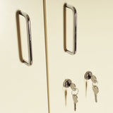 In Room Medication Painted Cabinet With Double Thick Security Door for 1-2 Residents, Door swings open to the Left, Elec