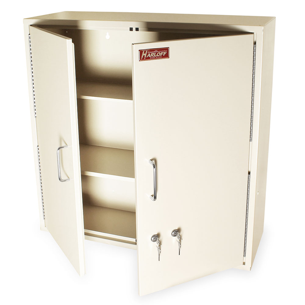 In Room Medication Painted Cabinet With Double Thick Security Door for 1-2 Residents, Door swings open to the Left, Elec