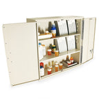 Harloff In Room Medication Painted Cabinet With Double Thick Security Door for 1-2 Residents, Door swings open to the