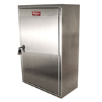 Harloff Tall Stainless Steel Narcotics Cabinet, Locking Outer Door, Locking Inner Door, NCSS24C16-DT2