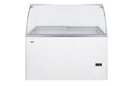 Glass sneeze guard kit for user installation on NOVA35 freezer