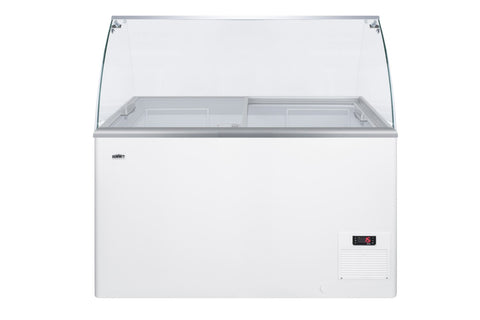 Glass sneeze guard kit for user installation on NOVA35 freezer