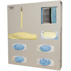 Bowman PPE Organizer Glove Wall/Door Quartz Aluminum Beige