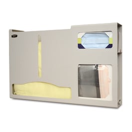 Bowman Dispensers Bowman ABS Gloveless Isolation Station • 23.38"W x 4.75"D x 14.98"H