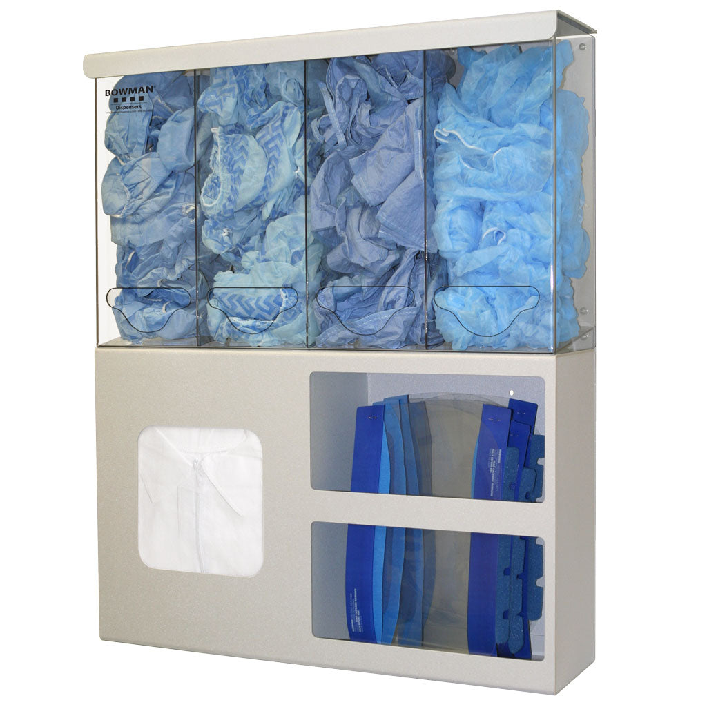 PPE Organizer Surgical Quad Bulk w/Storage Quartz Beige ABS