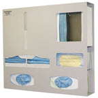 Bowman PPE Organizer Glove Wall/Door Quartz Aluminum Beige