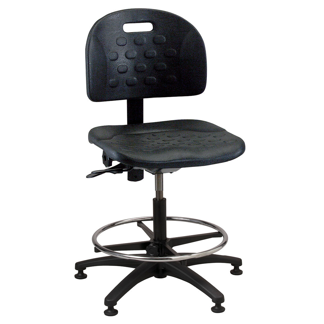 PT-2 Adjustable Polyurethane Tilting Industrial Stool - Medium Height Main image