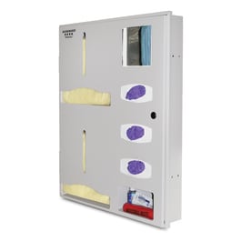 Bowman Dispensers Bowman Recessed Double Gown Isolation Station • 27.38"W x 4.77"D x 33.33"H