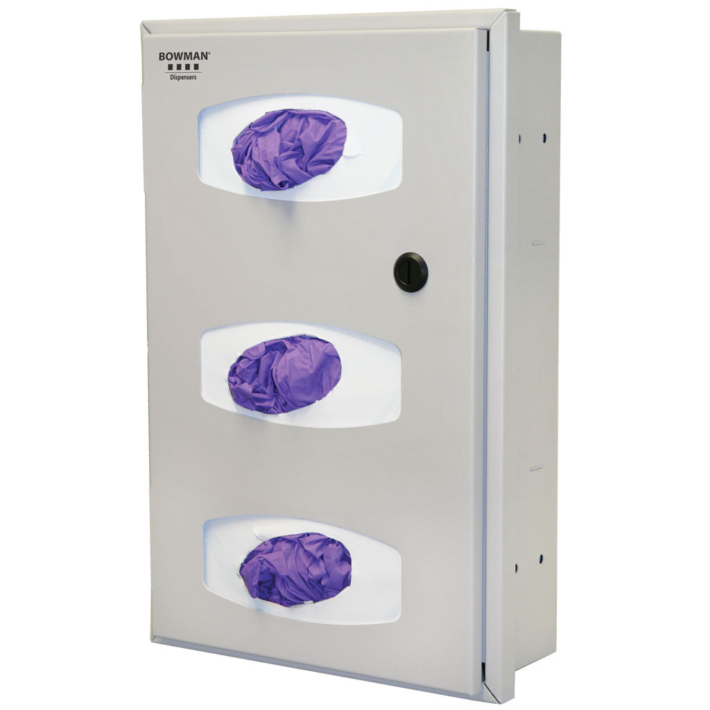 Bowman Semi-Recessed Glove Box Dispenser Quartz Steel Beige Secondary image