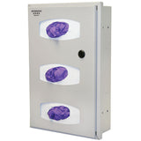 Bowman Semi-Recessed Glove Box Dispenser Quartz Steel Beige