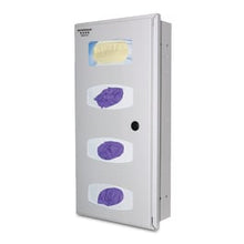 Bowman Steel Recessed Triple Glove Box and Single Mask Dispenser • 12.34"W x 4.77"D x 24.48"H