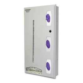 Bowman Dispensers Bowman Steel Recessed Isolation Station without Mask Dispenser • 18.77"W x 4.77"D x 34.66"H