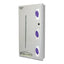 Bowman Steel Recessed Isolation Station without Mask Dispenser • 18.77"W x 4.77"D x 34.66"H