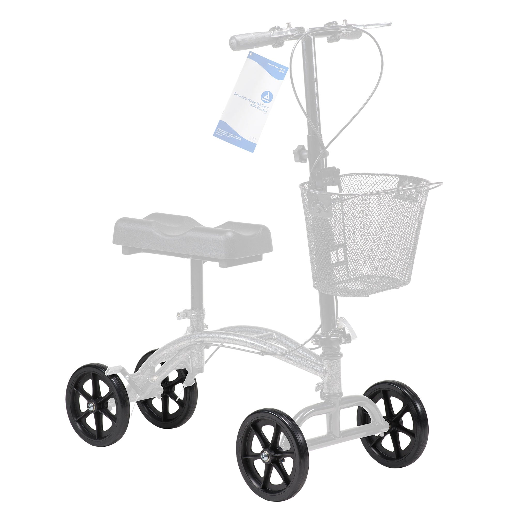 Dynarex Knee Walker Caster Black 1