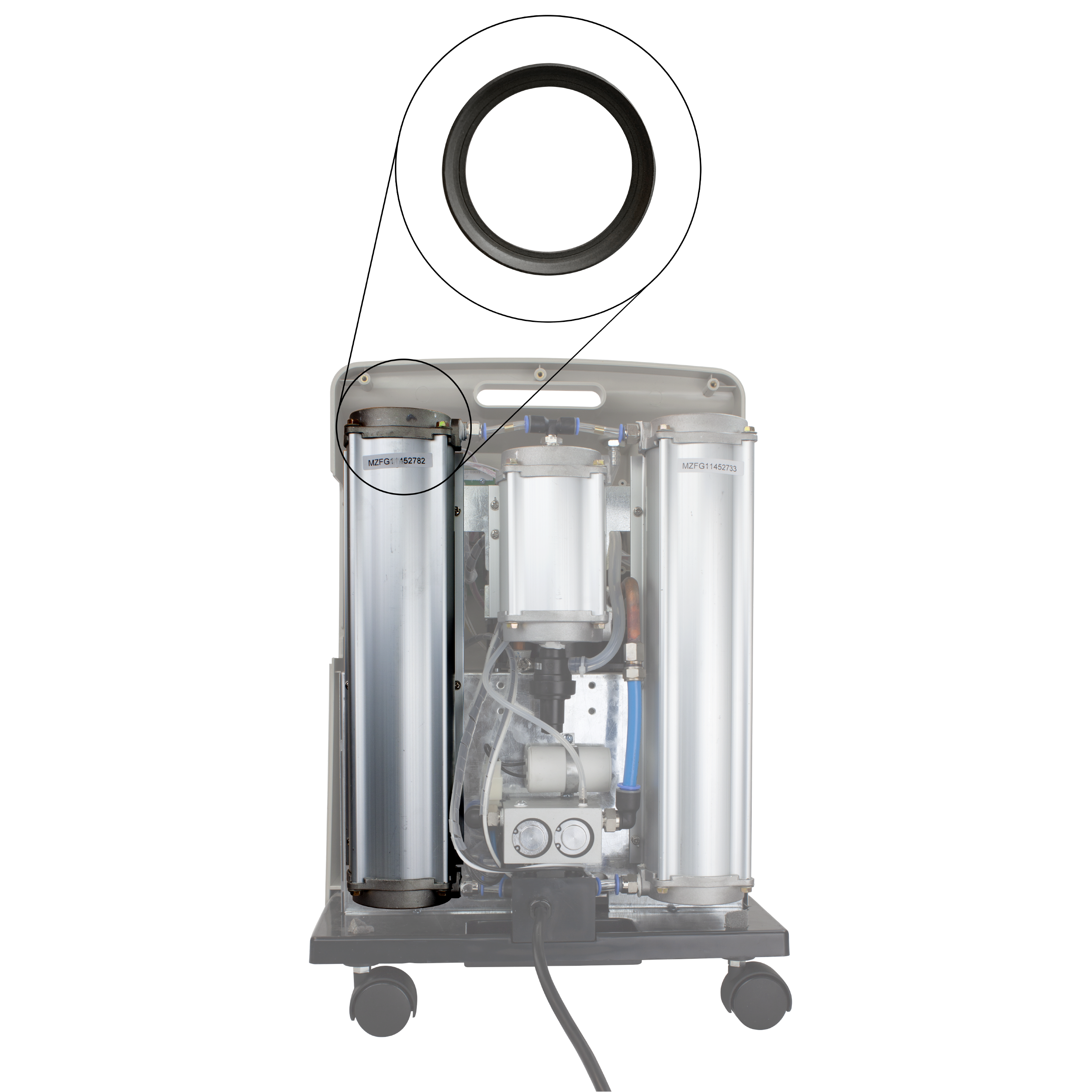5L Concentrator Compressor Cap Seal Code: RPOC-01CC
