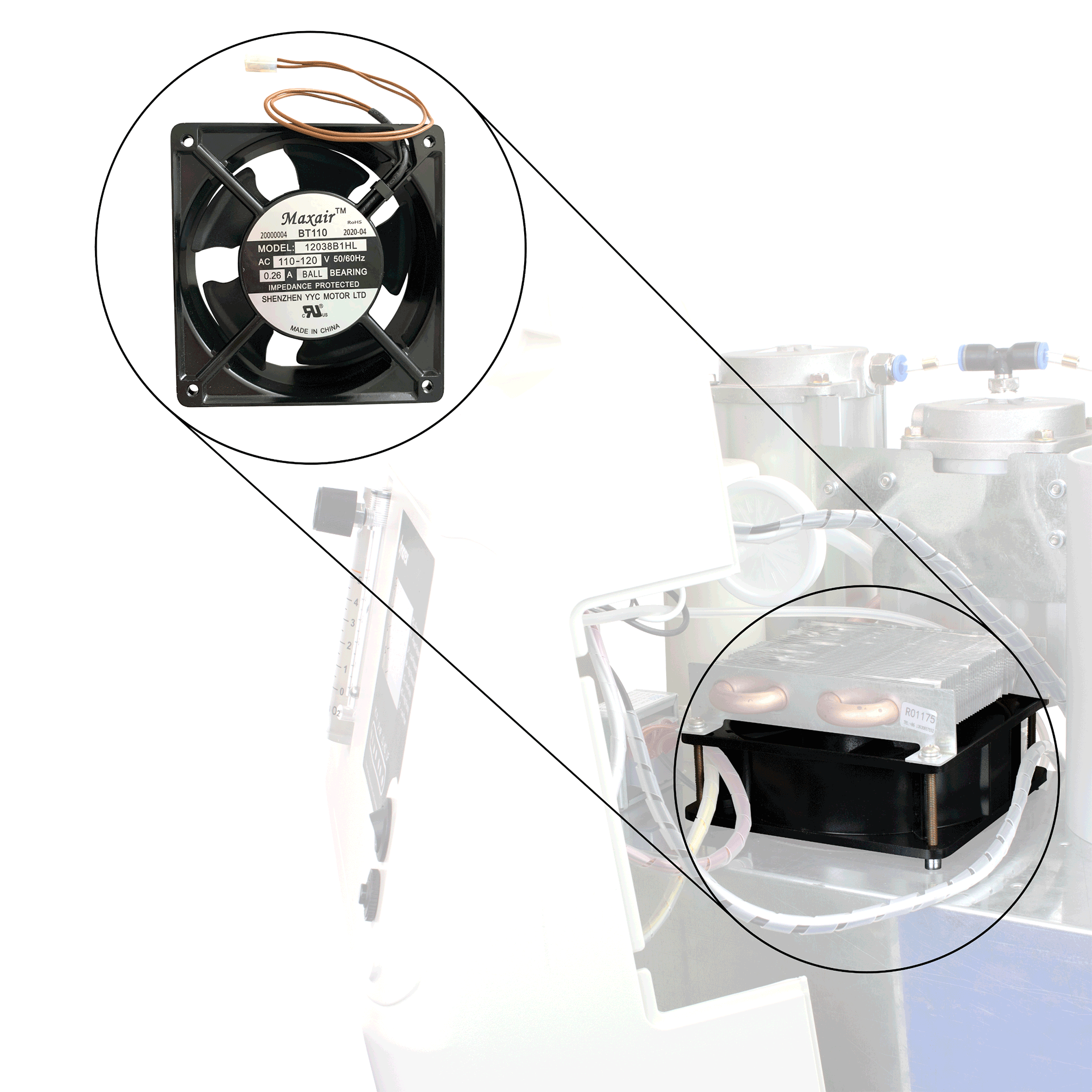 5L Concentrator Fan Code: RPOC-04F