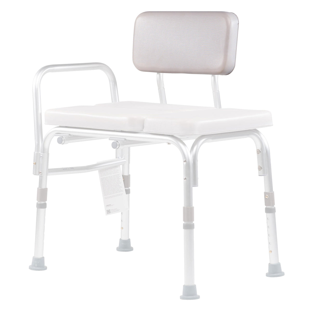 Dynarex Padded Tub Transfer Bench Seat/Back Rest Pad