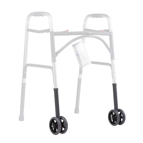 Dynarex Walker Extension Leg with Dual Wheels