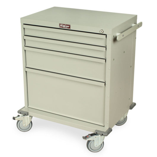 Rapid Response Cart, Four Drawers, Key Lock, RRC344SD Main image