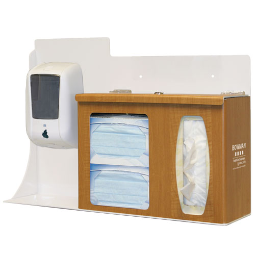 Bottle Hygiene Station/Vert Sign Maple ABS