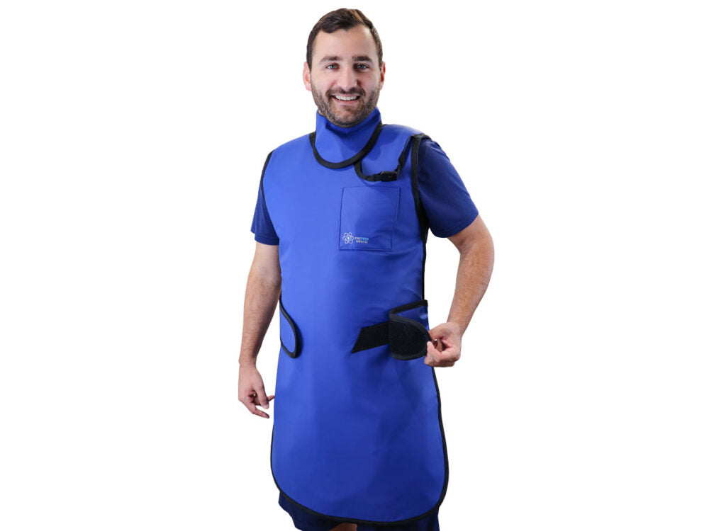 FRONT CLOSING SPECIAL PROCEDURE APRON - .25 mm   Lead Free   24X38 Shimmering Tan - Large Main image