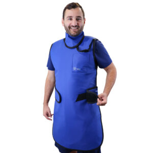 FRONT CLOSING SPECIAL PROCEDURE APRON - .25 mm   Lead Free   24X38Shimmering Navy Blue - Large