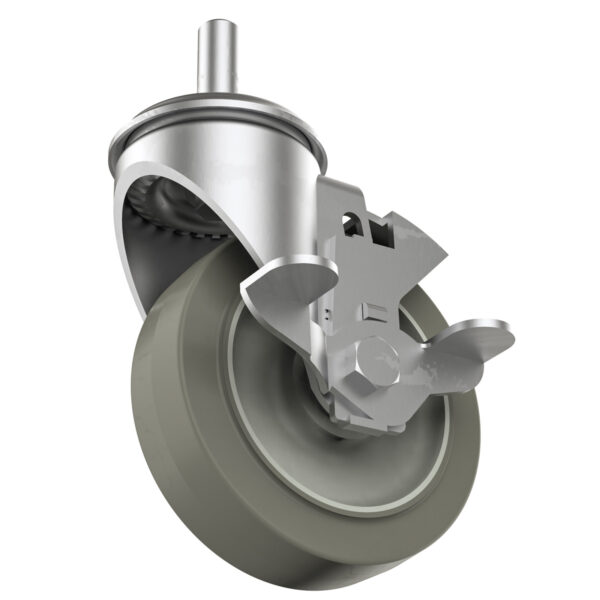 10707 5" Caster with Brake Code: RPPL-04CB7 Main image