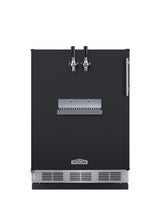 Built-in undercounter front tap kegerator for commercial or home use