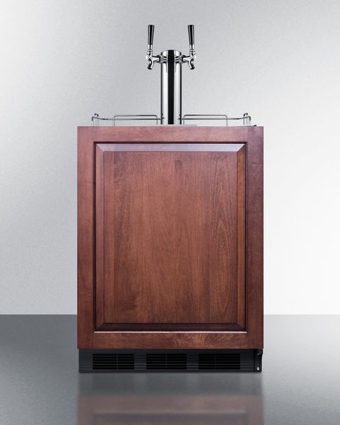 Accucold Built-in undercounter ADA height commercially listed dual tap combination beer – SBC58BLBIADAIFTWINCFB