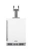 ADA compliant built-in commercial dual tap wine dispenser in white