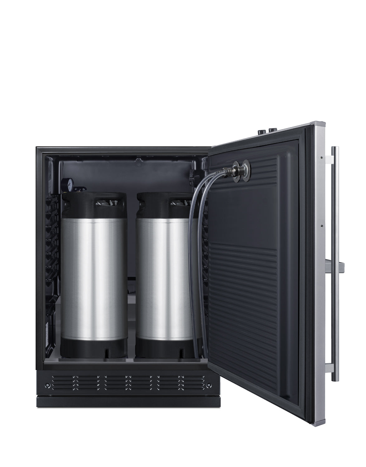 Built-in undercounter front tap coffee kegerator for commercial or home use