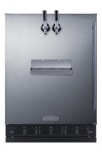 Built-in undercounter front tap kegerator for commercial or home use