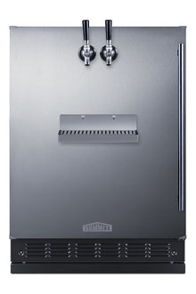 Built-in undercounter front tap kegerator for commercial or home use (Model SBC7BRSFRTPLHD)