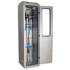 SureDry Slim Line Painted Low Carbon Steel 24" Wide Scope Drying Cabinet, Capacity of 5 Scopes, Tempered Glass Door, Key