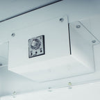 SureDry Painted Low Carbon Steel 36" Wide Scope Drying Cabinet, Capacity of 15 Scopes, Tempered Glass Double Doors, Key