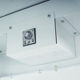 SureDry Painted Low Carbon Steel 36" Wide Scope Drying Cabinet, Capacity of 15 Scopes, Tempered Glass Double Doors, Key