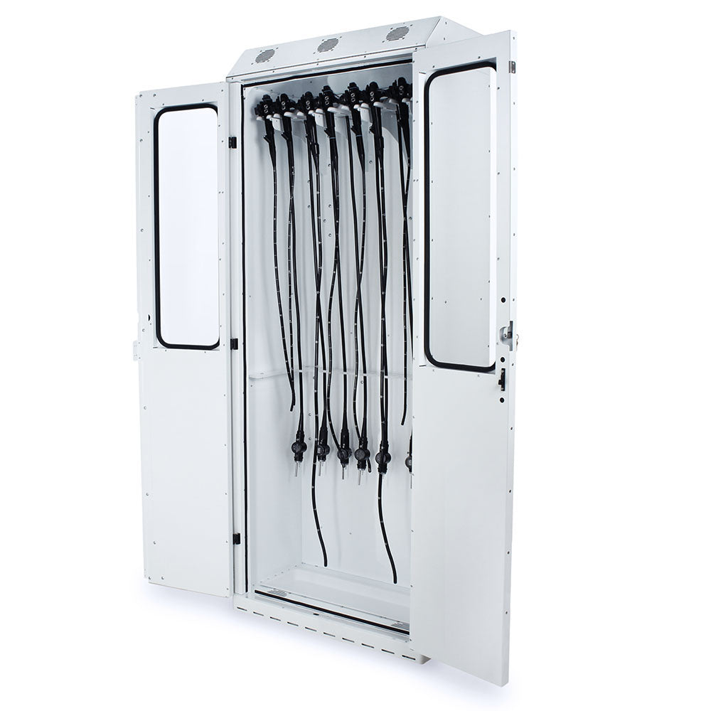 SureDry Painted Low Carbon Steel 36" Wide Scope Drying Cabinet, Capacity of 12 Scopes for more flexible access for scope