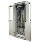 SureDry Painted Low Carbon Steel 36" Wide Scope Drying Cabinet, Capacity of 16 Scopes, Tempered Glass Double Doors, Bas