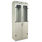 SureDry Painted Low Carbon Steel 36" Wide Scope Drying Cabinet, Capacity of 16 Scopes, Tempered Glass Double Doors, Bas