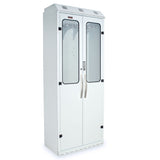 SureDry Painted Low Carbon Steel 36" Wide Scope Drying Cabinet, Capacity of 8 Scopes, Tempered Glass Double Doors, Basi (Model SC8036DREDP-8)