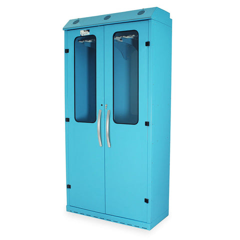 Harloff SureDry Painted Low Carbon Steel 44" Wide Deep Scope Drying Cabinet, Capacity of 16 Scopes with extra Spacing