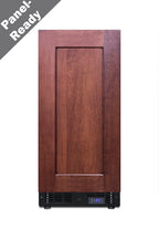 15" wide frost-free freezer for built-in or freestanding use, with integrated door frame to accept overlay panels
