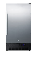 18" wide frost-free freezer built-in or freestanding use, with stainless steel exterior, lock, and digital thermostat