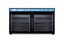 36" wide back bar countertop commercial beverage center with French doors