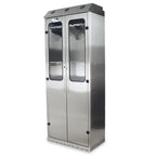 SureDry Stainless Steel Wall Mounted Scope Cabinet, 24" Wide by 48" High, for Storing 4 Bronchoscopes or similar, Temper