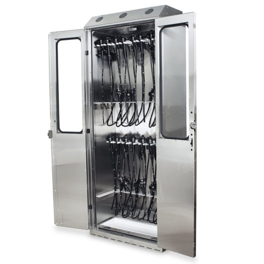 SureDry 16 Scope Bronchoscopy Cabinet, Stainless, Key Lock, SCSS8036DRDP-BRONCH8OV8