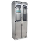 SureDry Stainless Steel Wall Mounted Scope Cabinet, 24" Wide by 48" High, for Storing 4 Bronchoscopes or similar, Temper